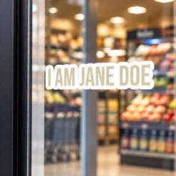I AM JANE DOE Feminist Sticker