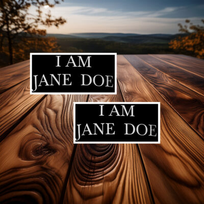 I AM JANE DOE Graphic Sticker