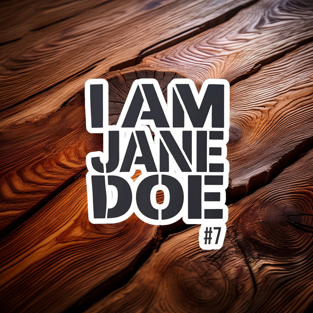 I Am Jane Doe Advocacy Awareness Graphic Sticker