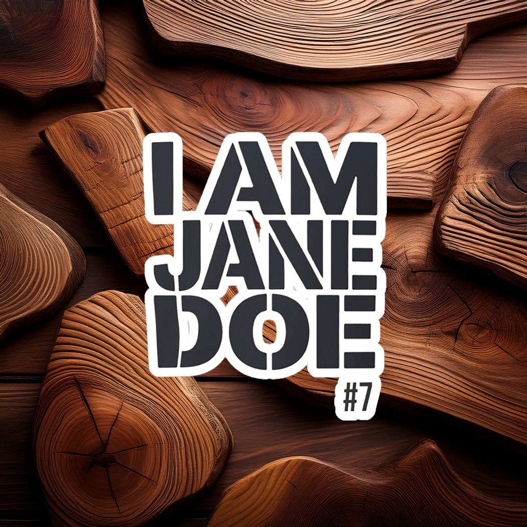 I Am Jane Doe Advocacy Awareness Graphic Sticker