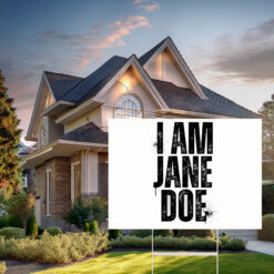 I Am Jane Doe Feminist Yard Sign