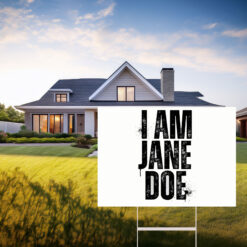 I Am Jane Doe Feminist Yard Sign