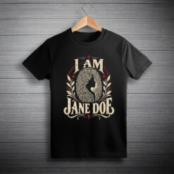 I Am Jane Doe Fingerprint Portrait Shirt