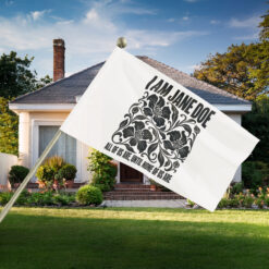 I Am Jane Doe Floral Protest Flag