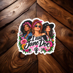 I Am Jane Doe Girl Power Sticker