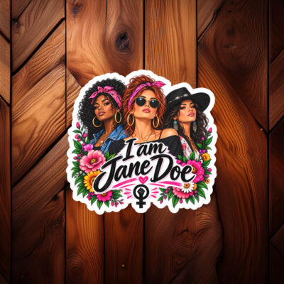 I Am Jane Doe Girl Power Sticker