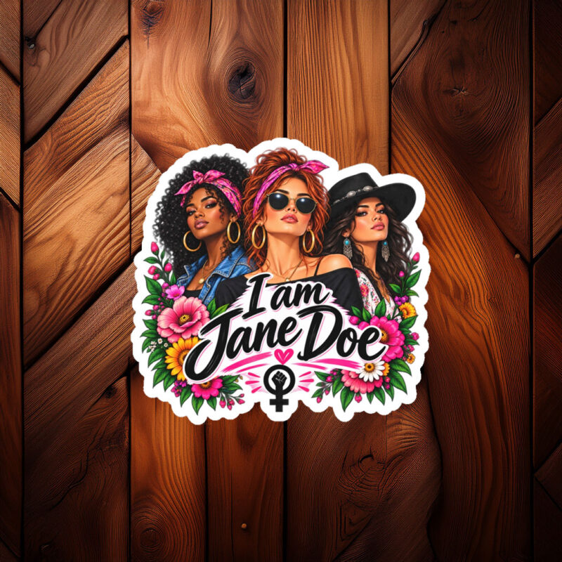 I Am Jane Doe Girl Power Sticker