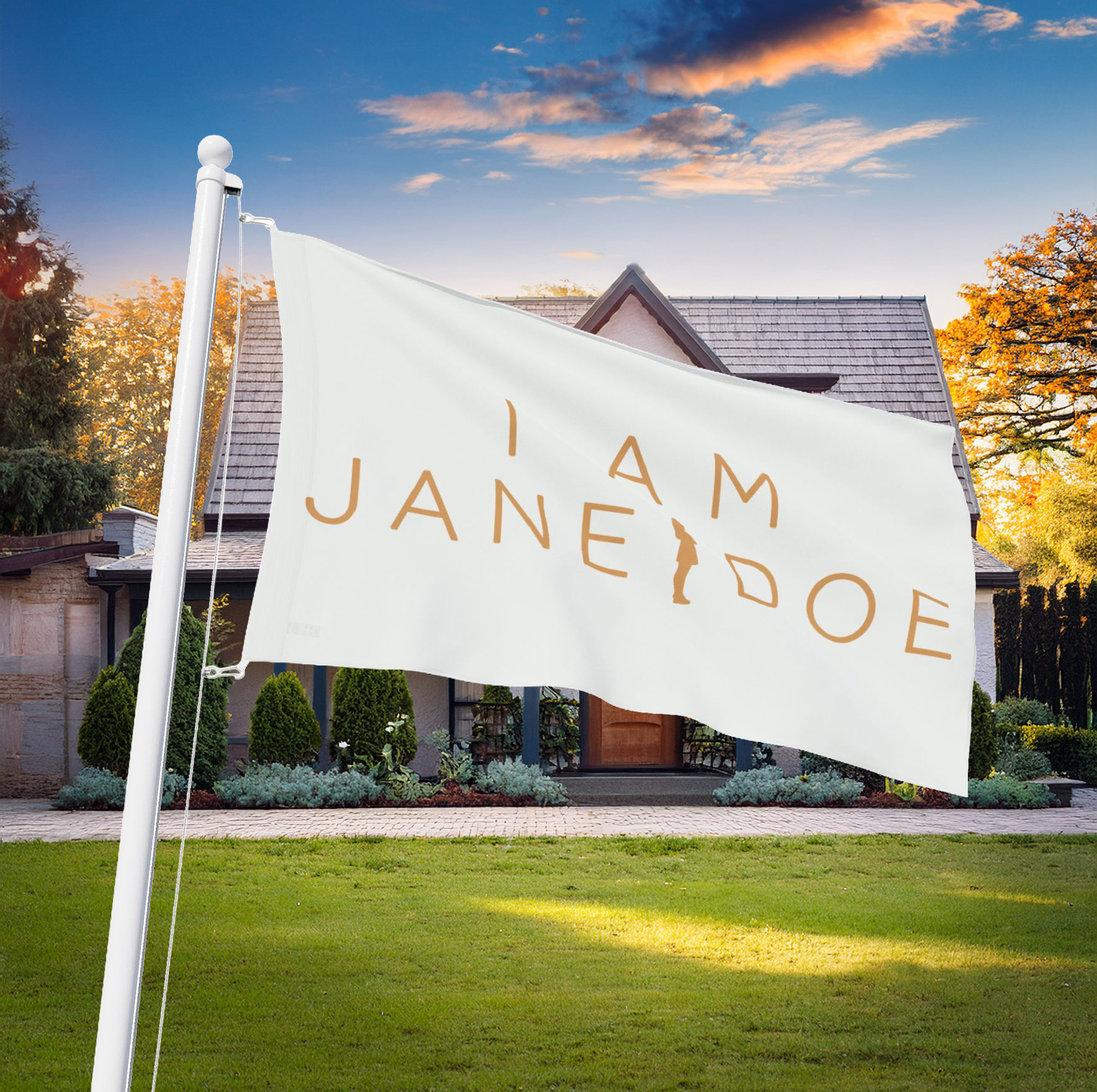 I Am Jane Doe House Flag