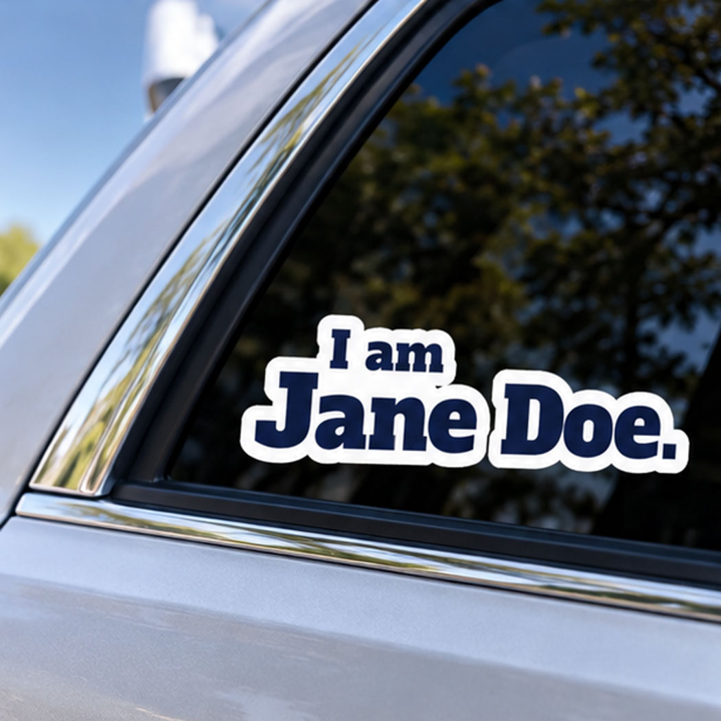 I Am Jane Doe Kiss-Cut Stickers