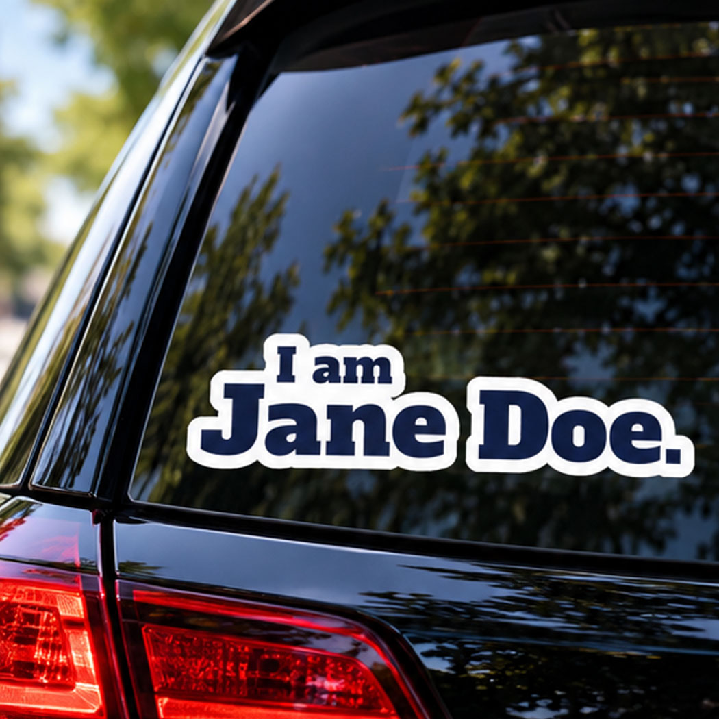 I Am Jane Doe Kiss-Cut Stickers