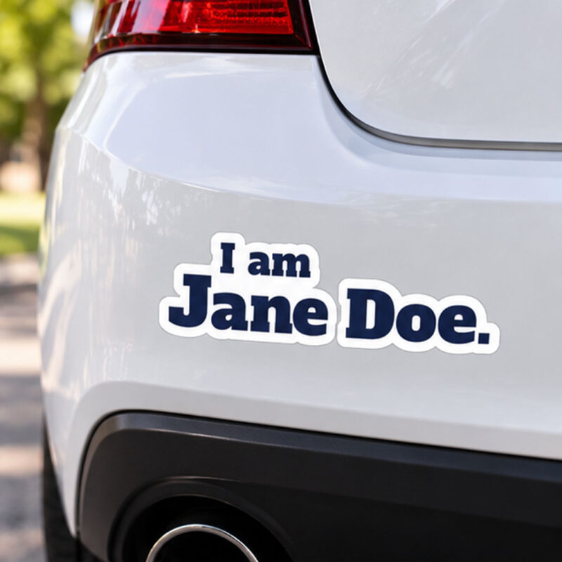I Am Jane Doe Kiss-Cut Stickers