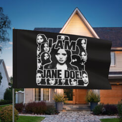I Am Jane Doe Portrait Flag