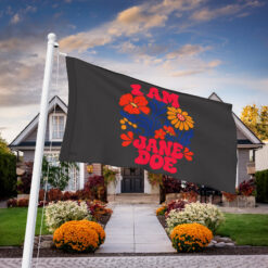 I Am Jane Doe Retro Floral Feminist Flag