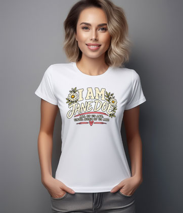 I Am Jane Doe Survivor Solidarity Tee Shirt
