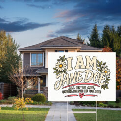 I Am Jane Doe Survivor Solidarity Yard Sign