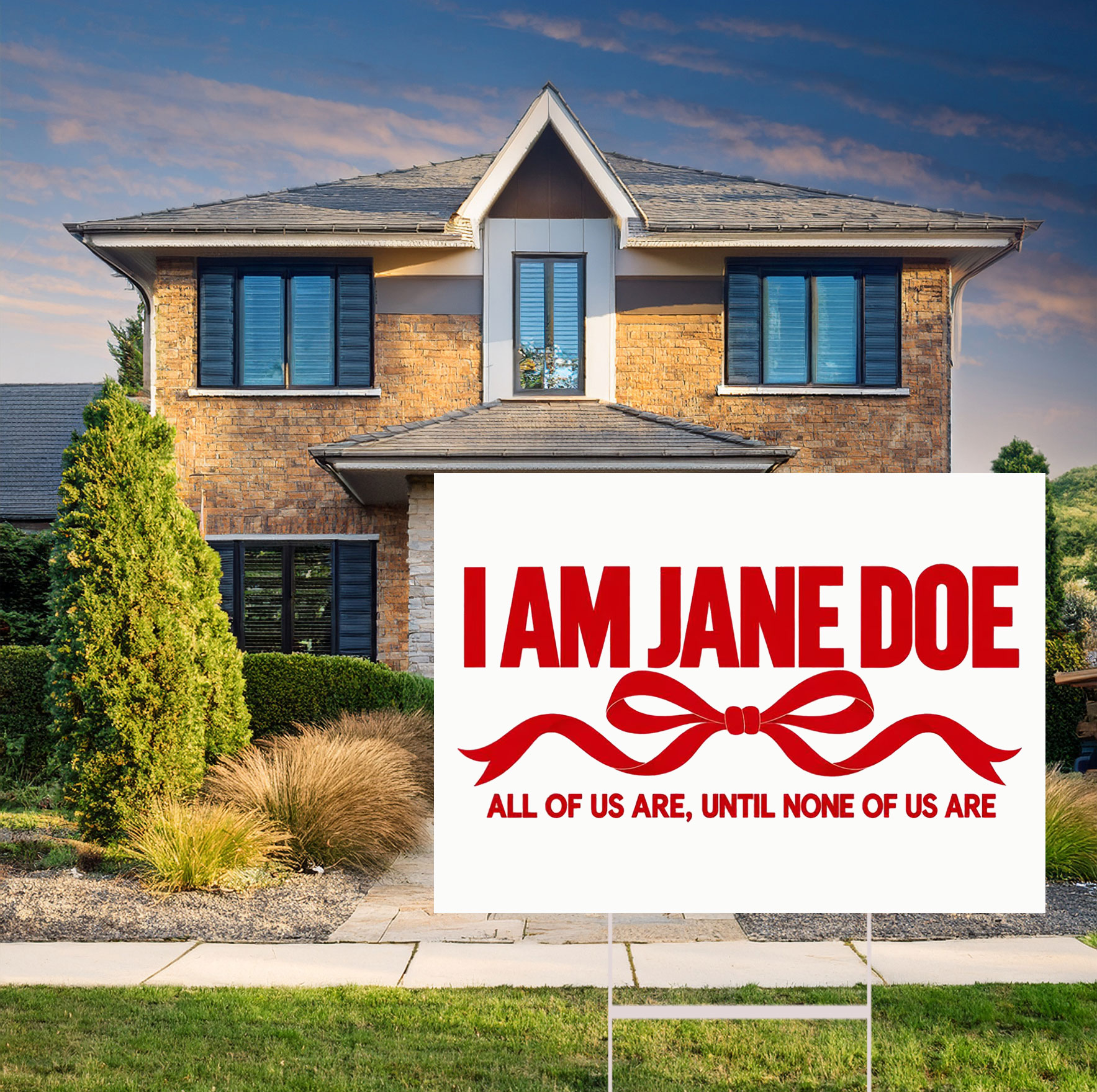 I Am Jane Doe Women’s Empowerment Yard Sign