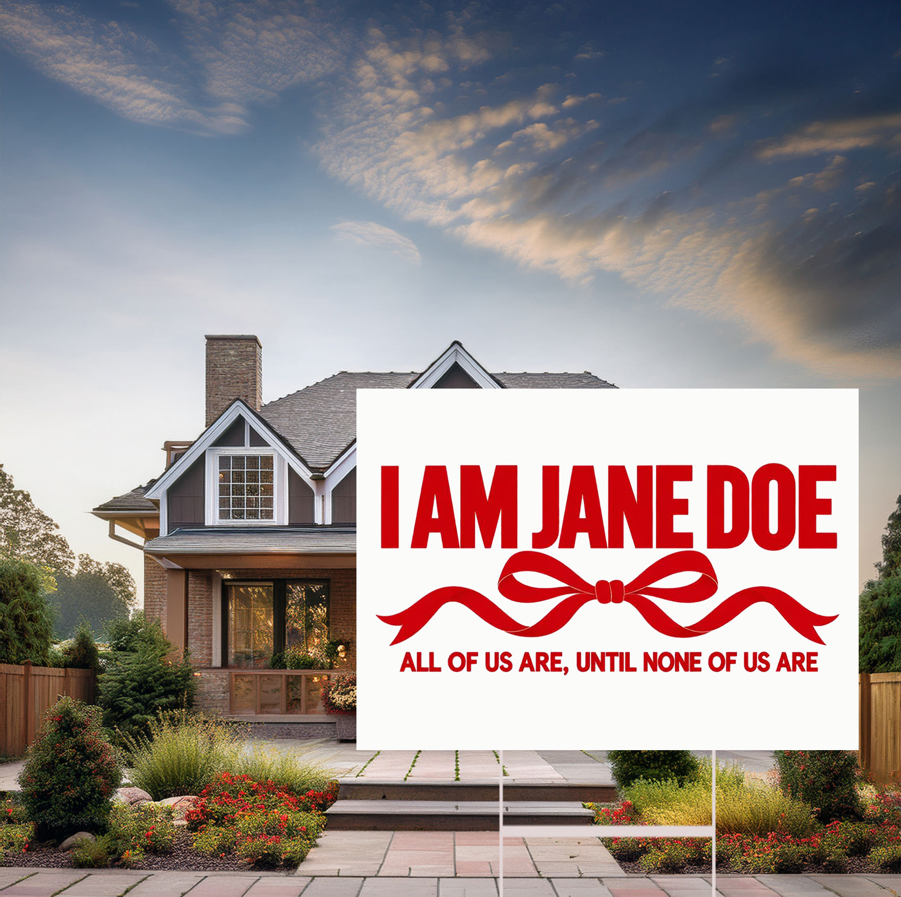I Am Jane Doe Women’s Empowerment Yard Sign