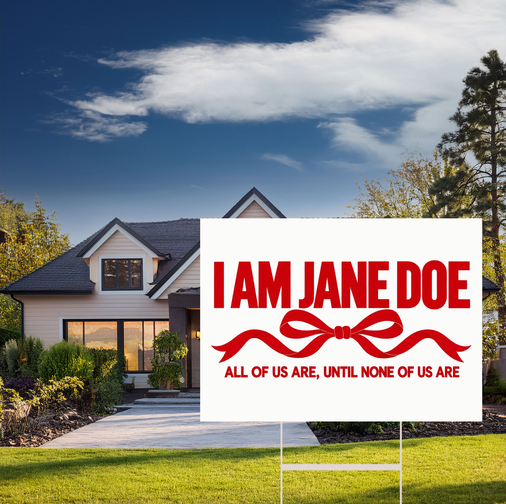 I Am Jane Doe Women’s Empowerment Yard Sign