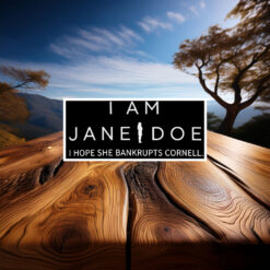 I Hope She Bankrupts Cornell, I Am Jane Doe Stickers