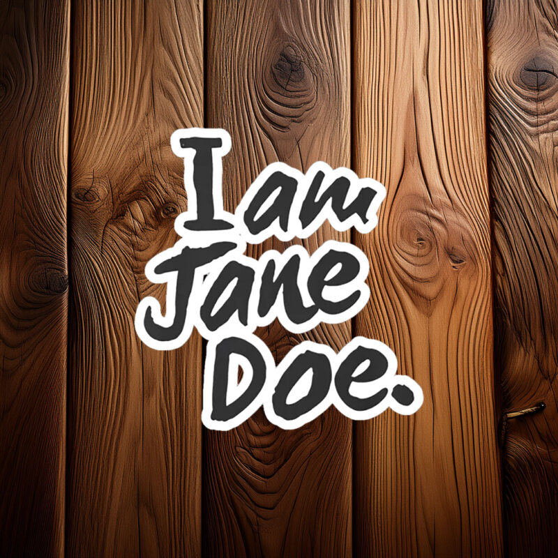 I am Jane Doe SA Female Rage Sticker