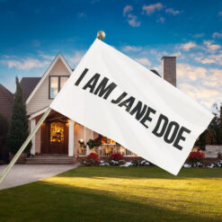 Jane Doe Minimalist Graphic Flag