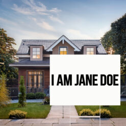 Jane Doe Minimalist Graphic Yard Sign