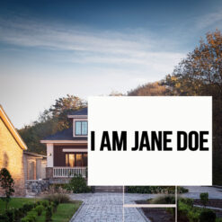 Jane Doe Minimalist Graphic Yard Sign