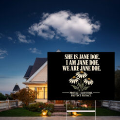 We Are Jane Doe Yard Sign