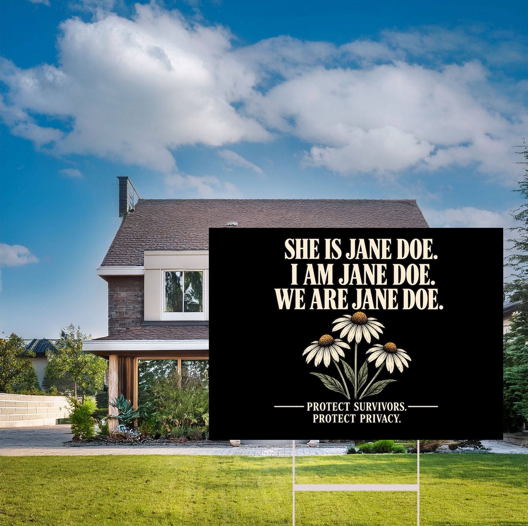 We Are Jane Doe Yard Sign